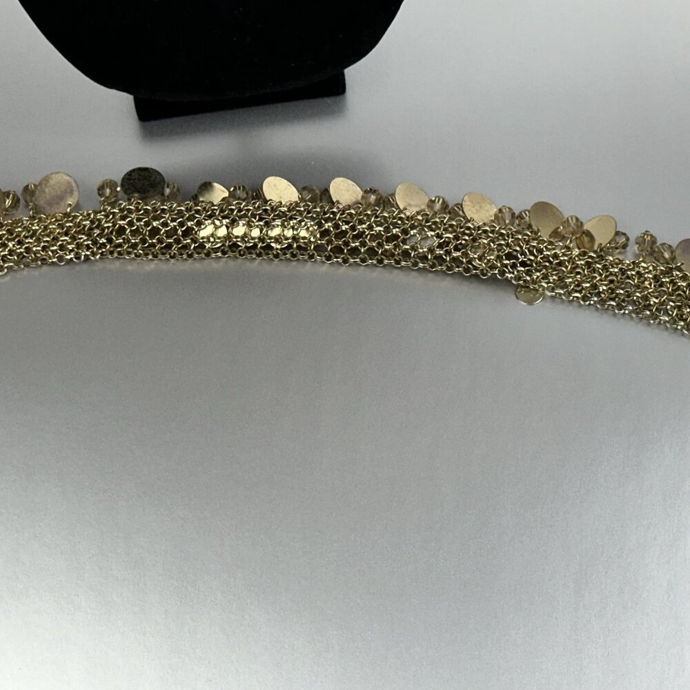 Charming Charlie Statement Necklace Bib Goldtone - Picture 13 of 16